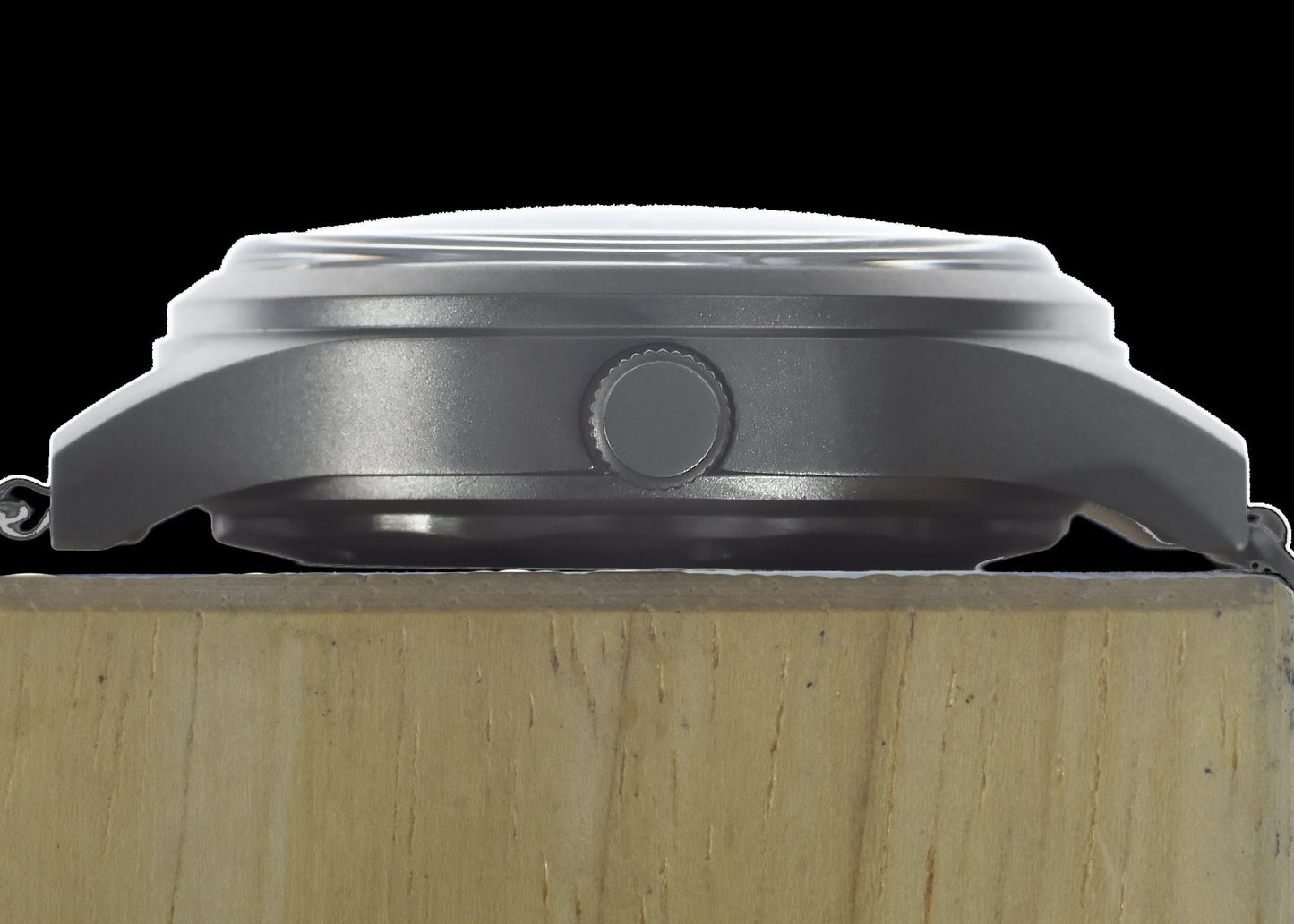 A-17 U.S 1950s Korean War Pattern Automatic Military Watch with Shatter and Scratch Resistant Box Sapphire Crystal on a Retro Stainless Steel "Bonklip" Bracelet with a Black Military Webbing Strap