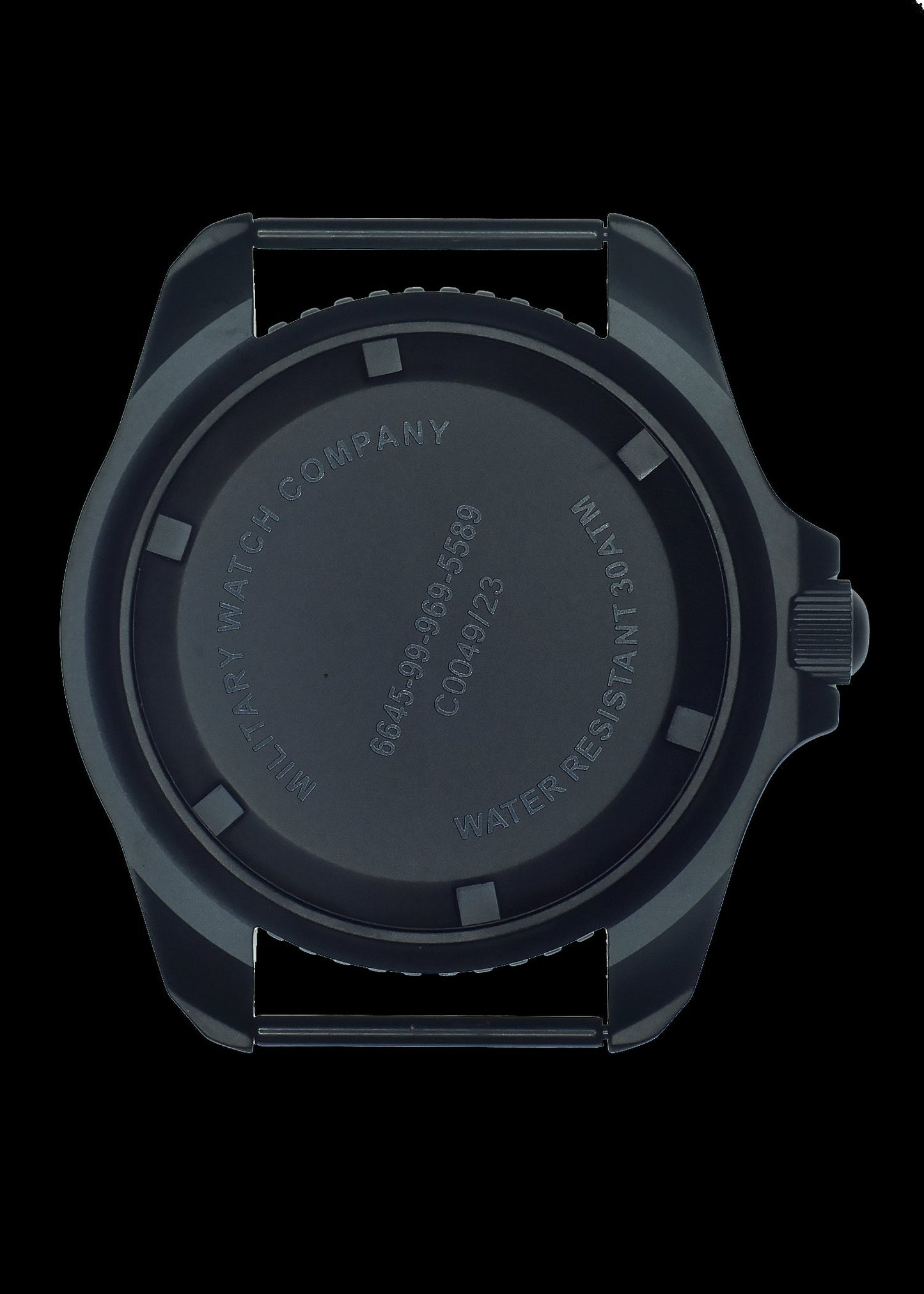 MWC Quartz PVD Military Divers Watch with Sapphire Crystal and 10 Year Battery Life - NATO STOCK NUMBER NSN 6645-99-969-5589