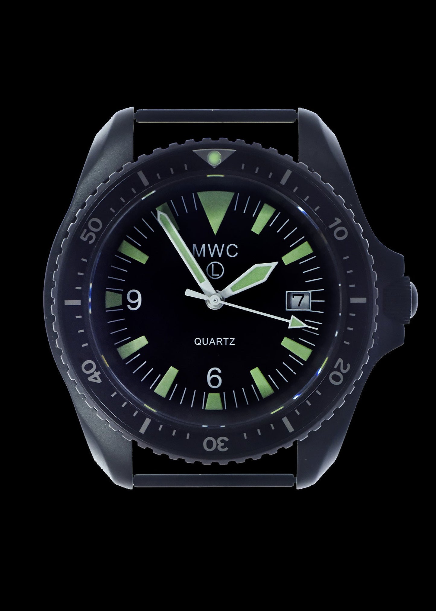 MWC Quartz PVD Military Divers Watch with Sapphire Crystal and 10 Year Battery Life - NATO STOCK NUMBER NSN 6645-99-969-5589