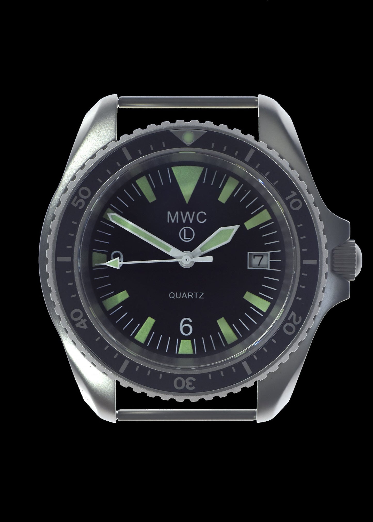 MWC Quartz Military Divers Watch with Sapphire Crystal and 10 Year Battery Life - NATO STOCK NUMBER NSN 6645-99-157-3496