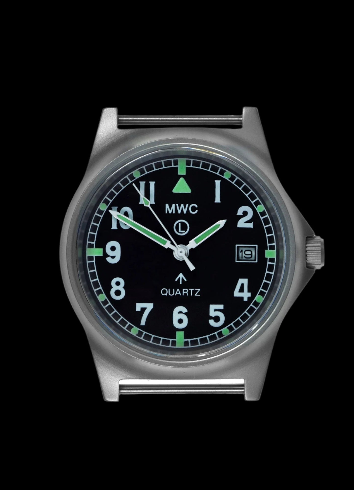 MWC G10LM Stainless Steel Military Watch – Admiralty Grey NATO Strap (Contract Model with Broad Arrow / Pheon)