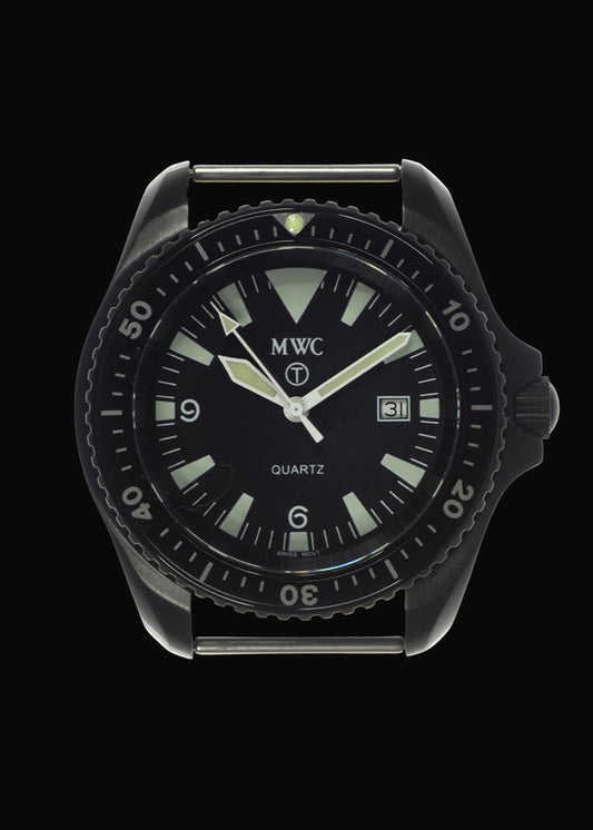 Remake of the 2001 MWC Black PVD Steel Quartz Military Divers Watch – Built to the Original Specification