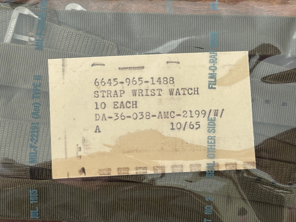 1965 Pattern U.S Vietnam War Pattern 18mm Nylon Webbing Military Watch Strap