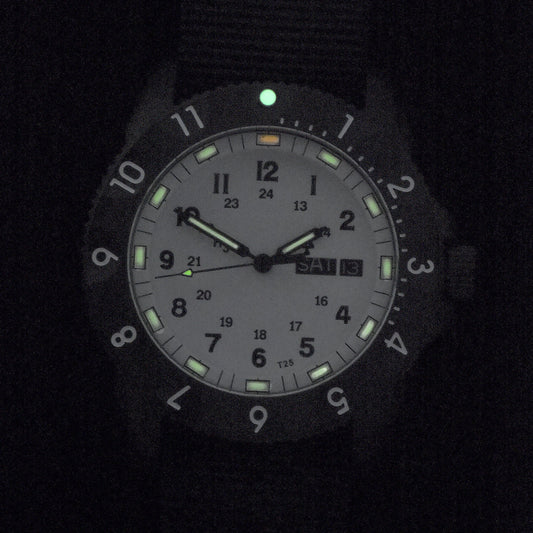 MWC P656 2025 Model PVD Tactical Series Watch with Day/Date, GTLS Tritium and Sapphire Crystal