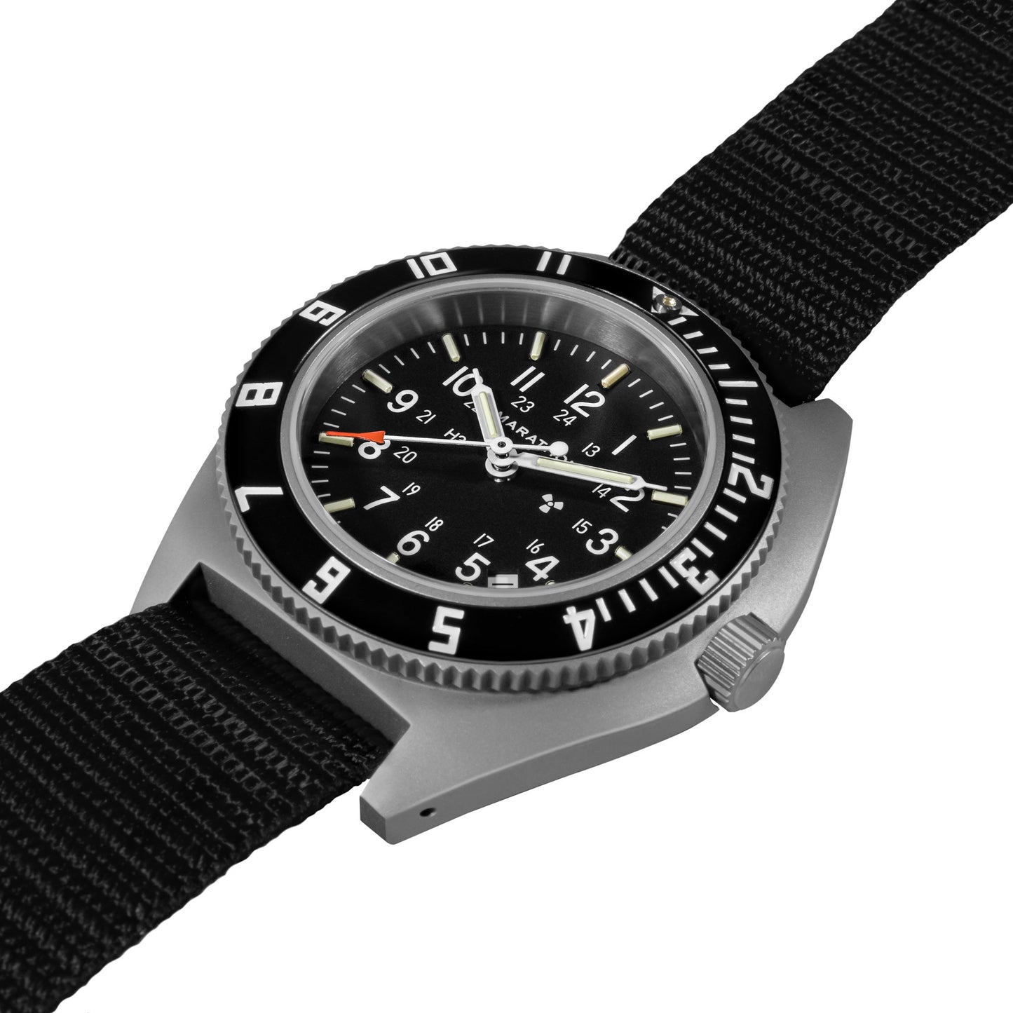 41MM STEEL NAVIGATOR W/ DATE (SSNAV-D) ON BALLISTIC NYLON