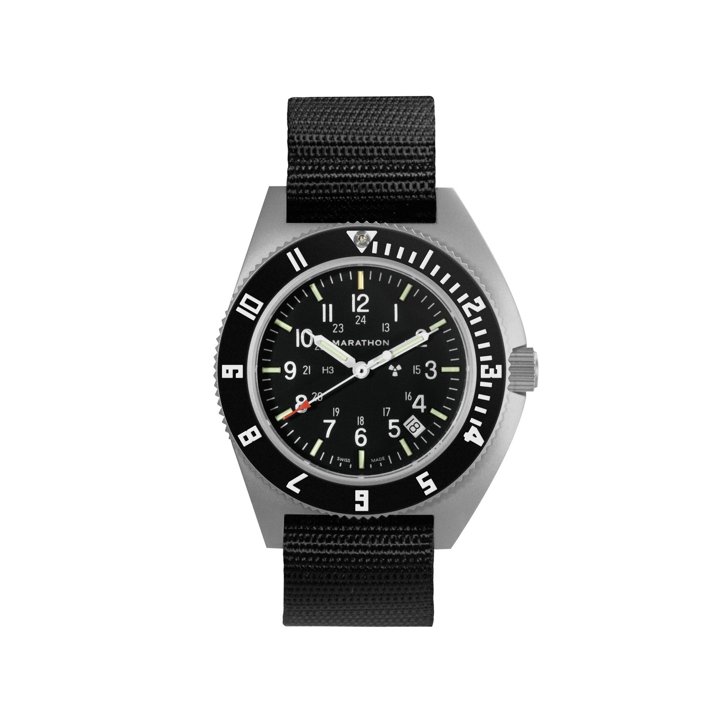 41MM STEEL NAVIGATOR W/ DATE (SSNAV-D) ON BALLISTIC NYLON