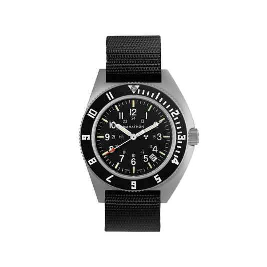 41MM STEEL NAVIGATOR W/ DATE (SSNAV-D) ON BALLISTIC NYLON