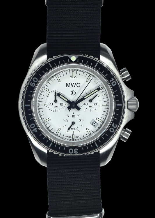 MWC NATO Pattern Stainless Steel Military Pilots Chronograph with Sapphire Crystal