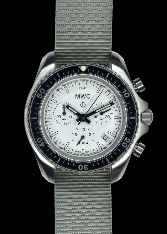 MWC NATO Pattern Stainless Steel Military Pilots Chronograph with Sapphire Crystal
