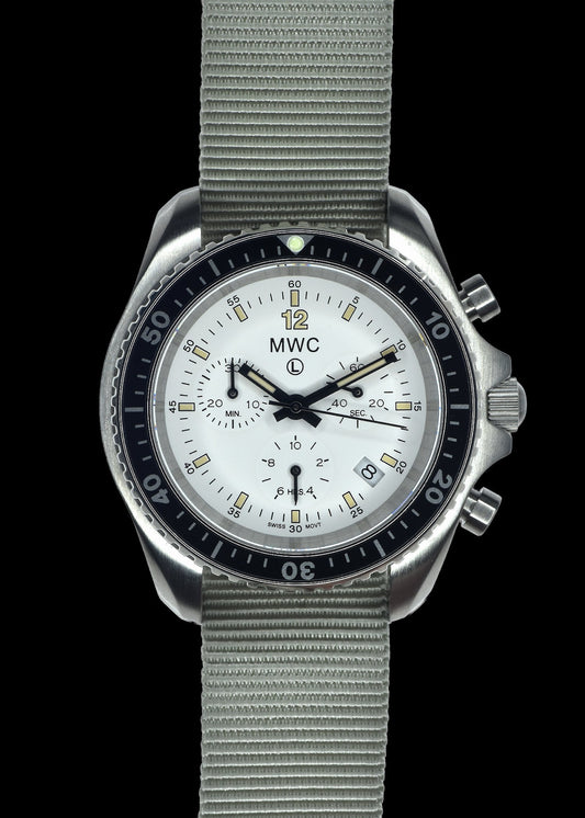 MWC NATO Pattern Stainless Steel Military Pilots Chronograph with Sapphire Crystal