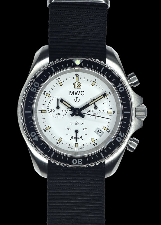 MWC NATO Pattern Stainless Steel Military Pilots Chronograph with Sapphire Crystal