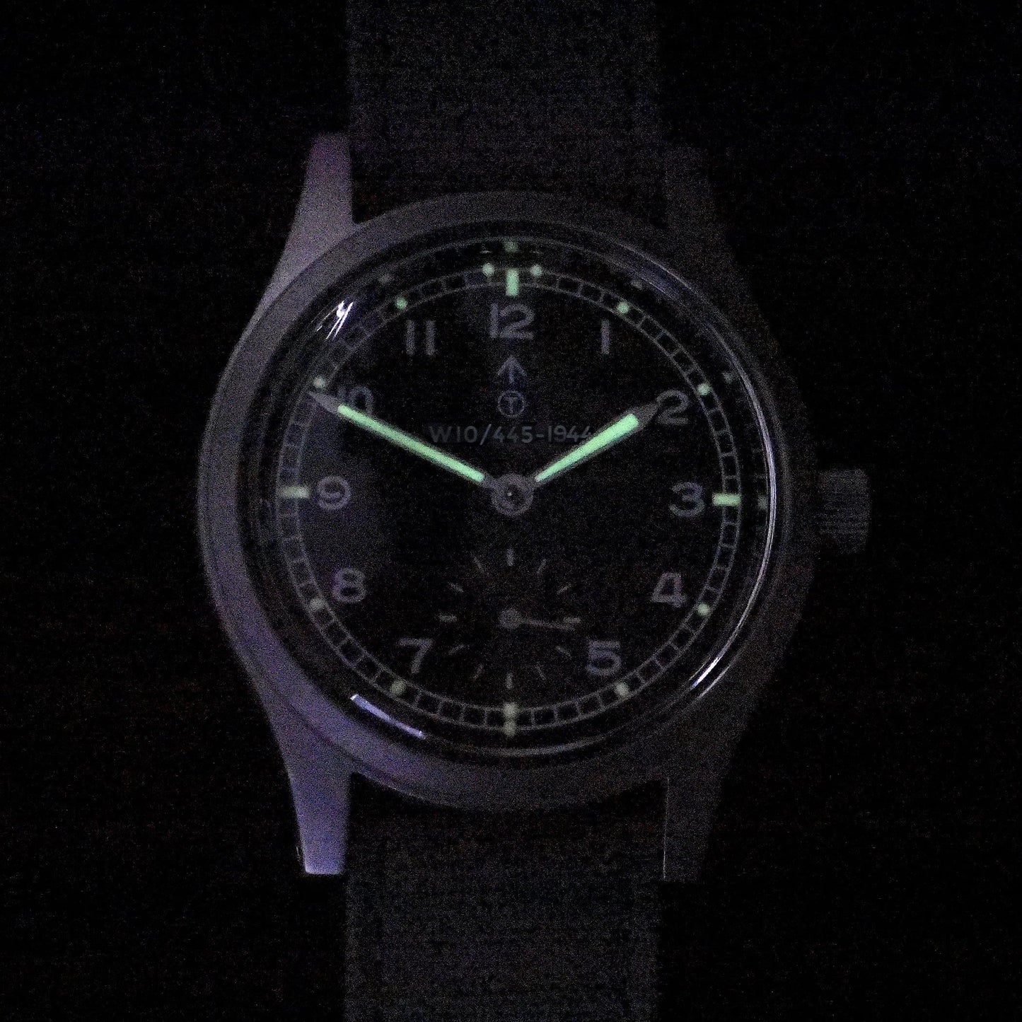 MWC 1940s/1950s "Dirty Dozen" Pattern General Service Watch with Sapphire Box Crystal and 21 Jewel Automatic Movement