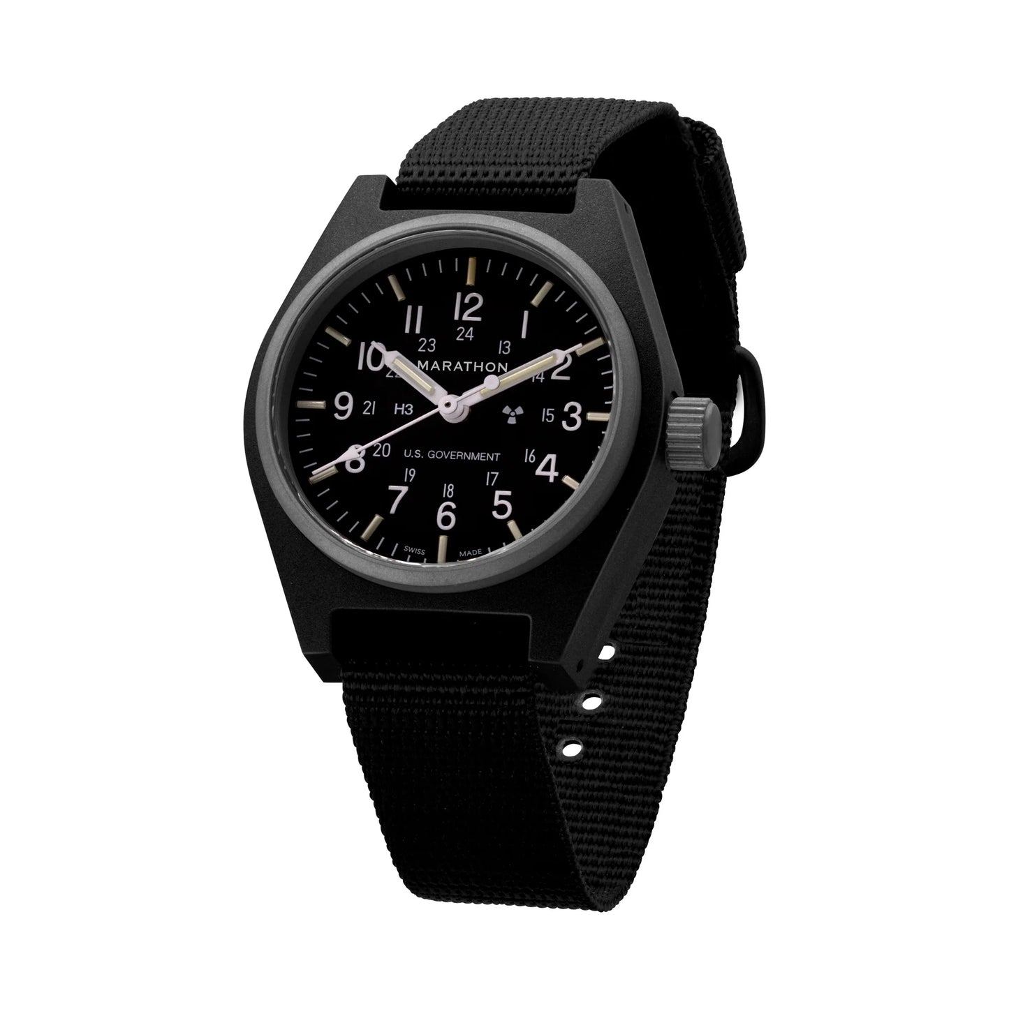 BLACK GENERAL PURPOSE QUARTZ (GPQ) - 34MM