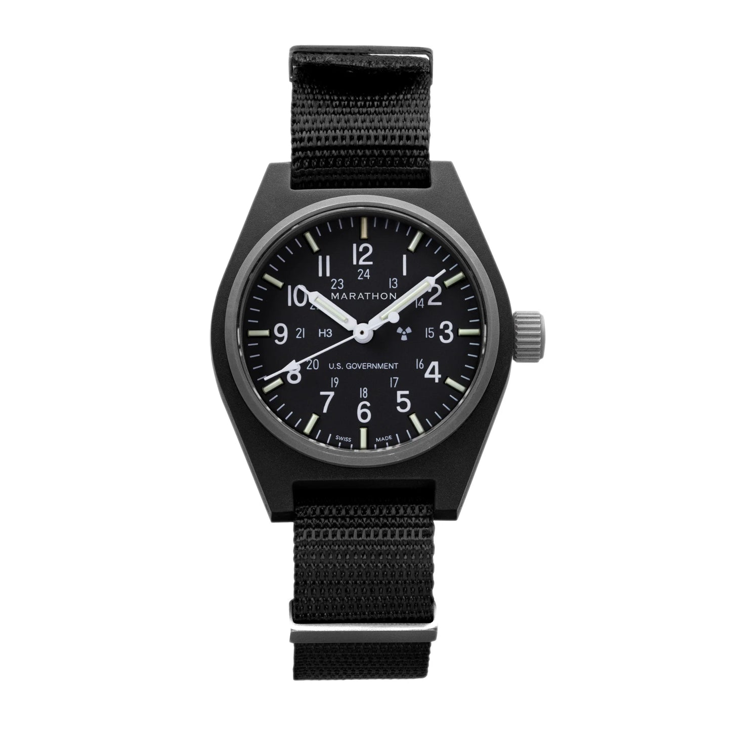 BLACK GENERAL PURPOSE QUARTZ (GPQ) - 34MM