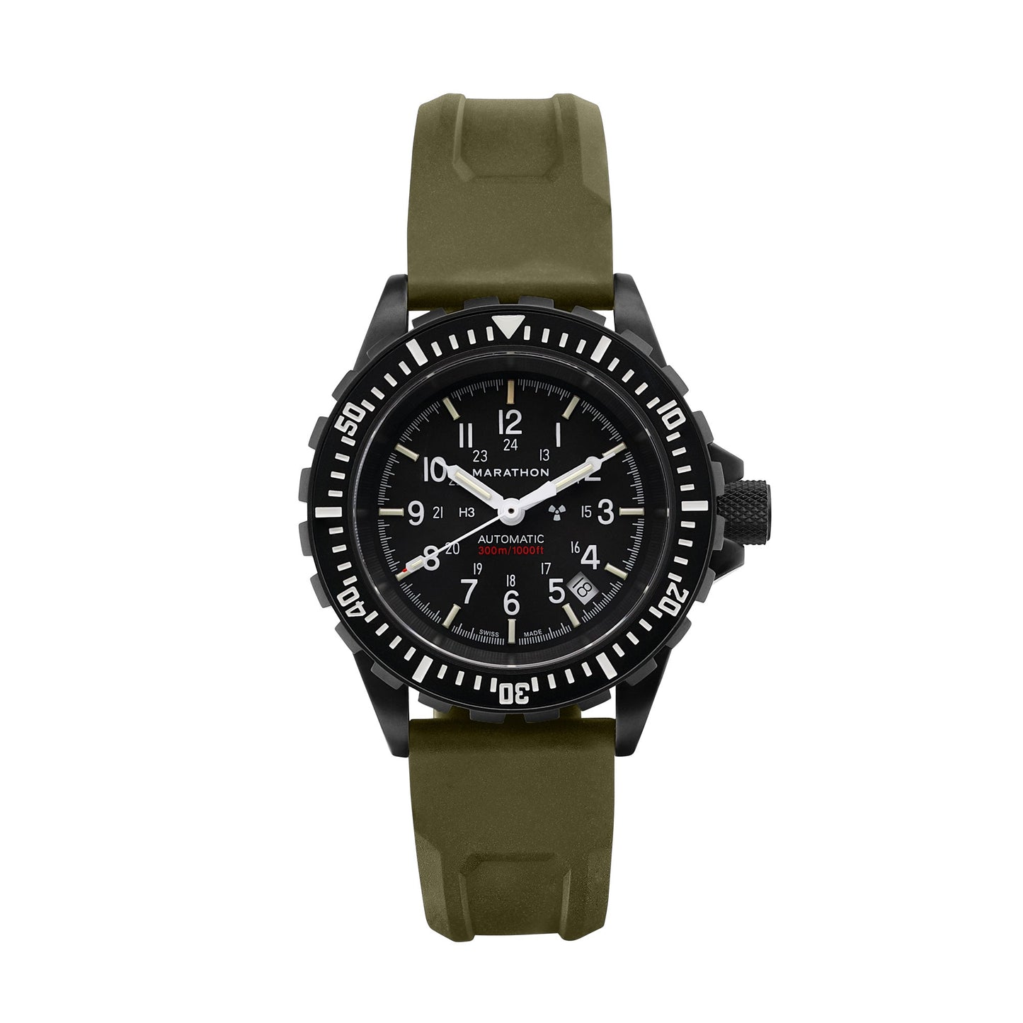 3-PIECE RUBBER STRAP KIT, OD GREEN, ANTHRACITE, 20MM