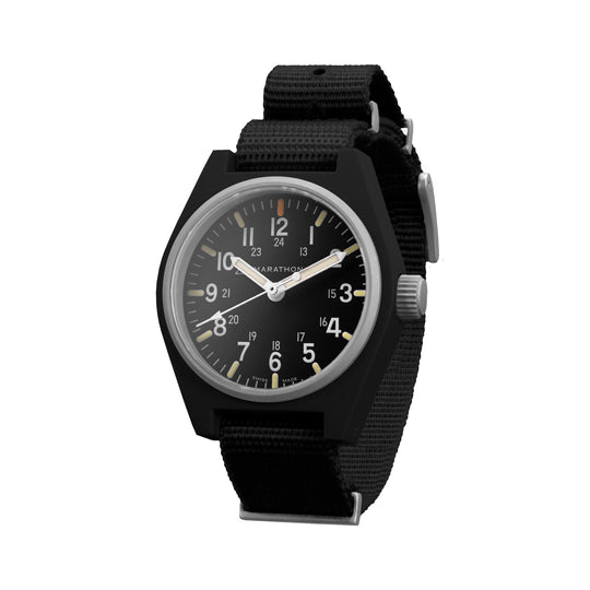 BLACK GENERAL PURPOSE QUARTZ WITH MARAGLO (GPQ) - 34MM