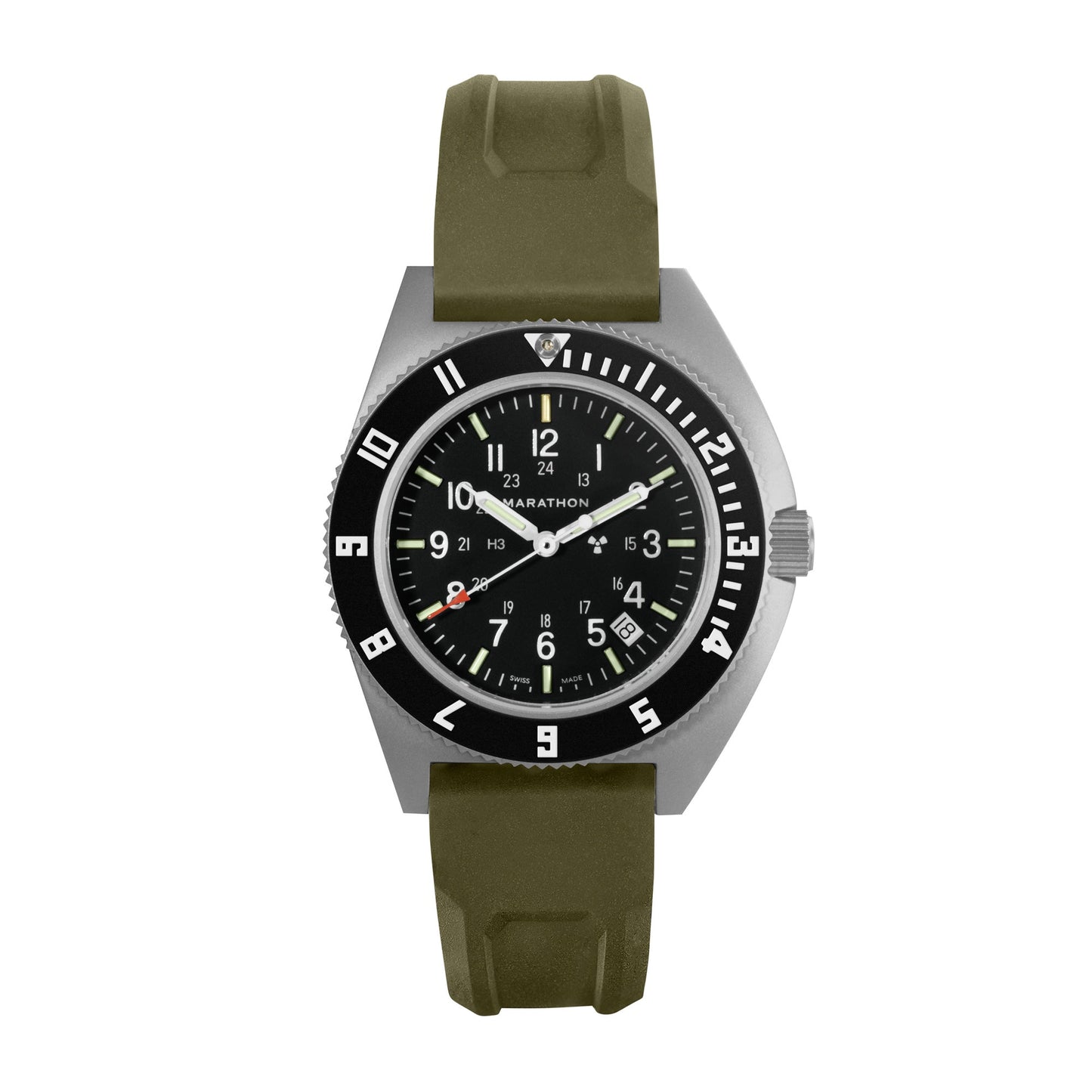 3-PIECE RUBBER STRAP KIT, OD GREEN, PARKERIZED, 20MM