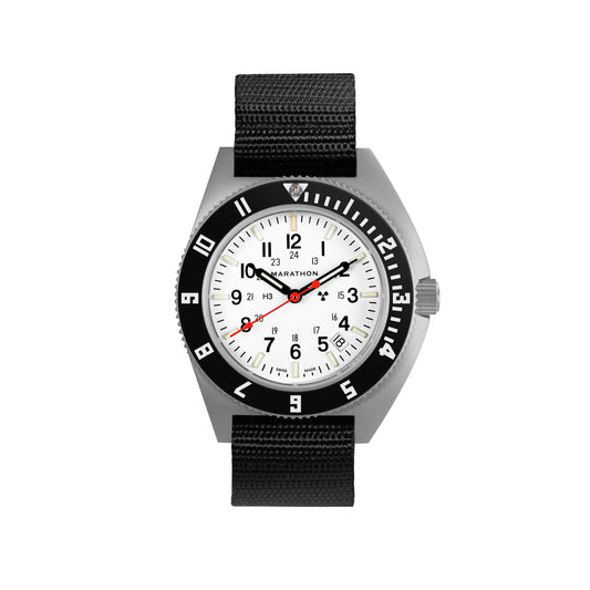 41MM ARCTIC STEEL NAVIGATOR W/ DATE (SSNAV-D) ON BALLISTIC NYLON