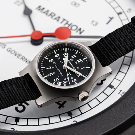 36MM OFFICER'S QUARTZ W/ DATE (GPQ-D) ON NYLON DEFSTAN