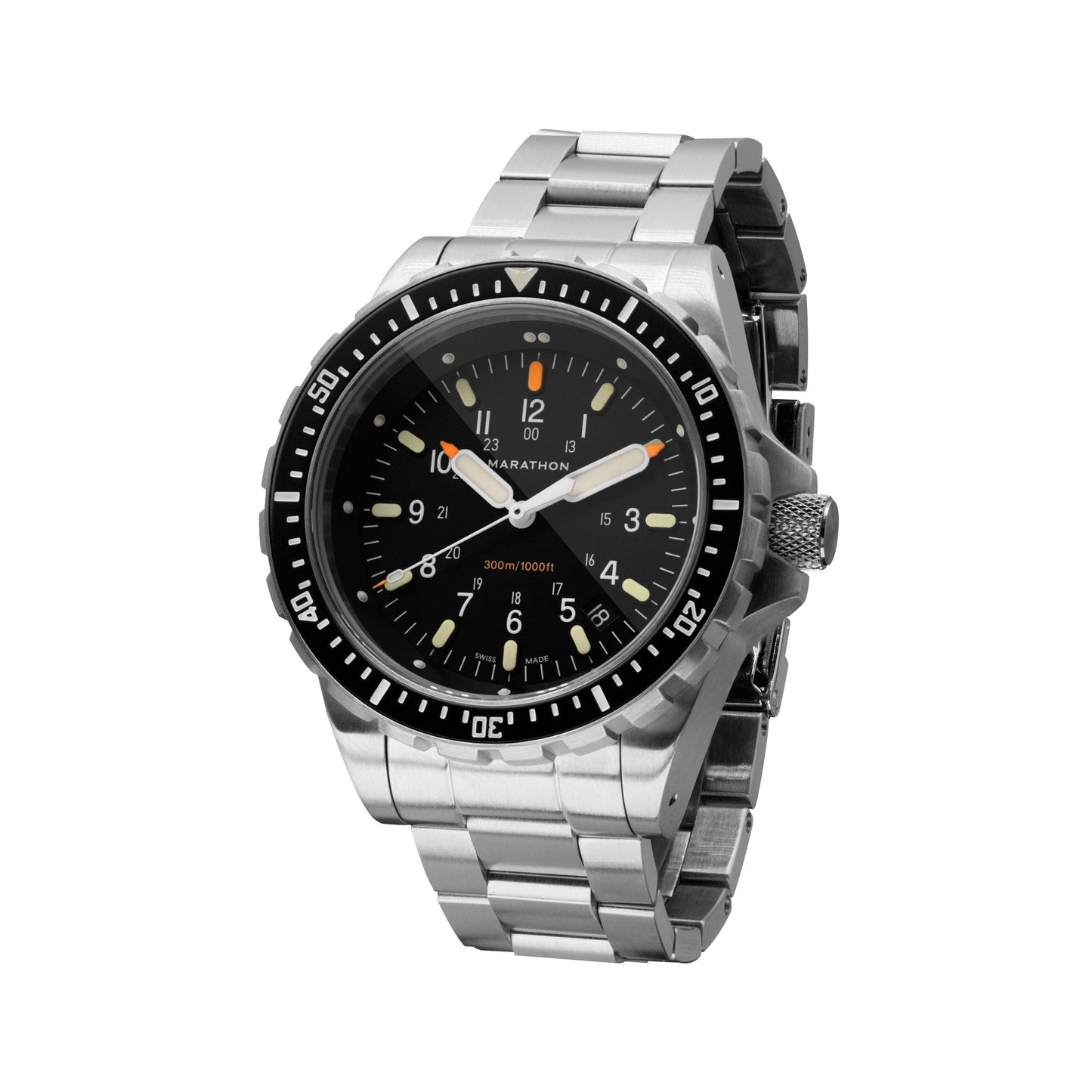 JUMBO DIVER'S QUARTZ (JSAR) WITH STAINLESS STEEL BRACELET - 46MM