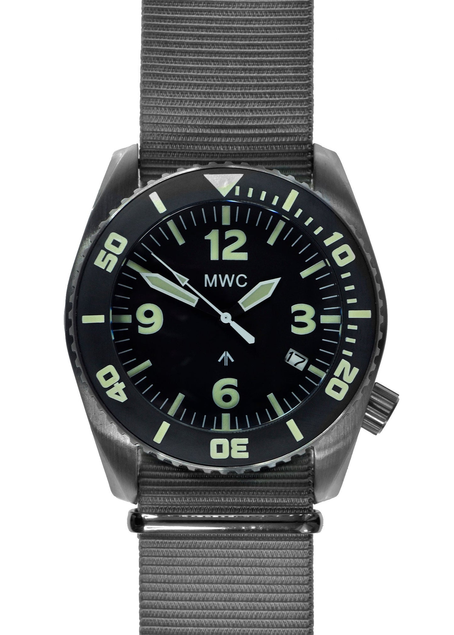 MWC "Depthmaster" 100atm / 3,280ft / 1000m Water Resistant Military Divers Watch in Stainless Steel Case with Helium Valve (Quartz)