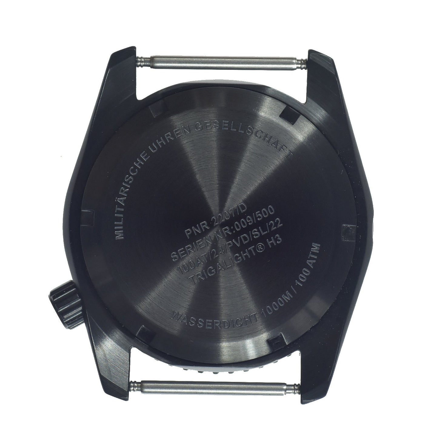 MWC "Depthmaster" 100atm / 3,280ft / 1000m Water Resistant Military Divers Watch in PVD Stainless Steel Case with GTLS and Helium Valve (Swiss Ronda 715li 10 Year Battery Movement)