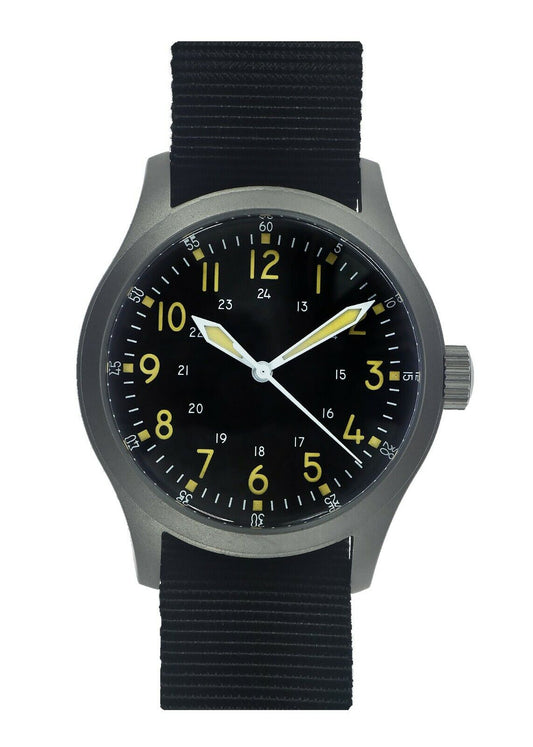 A-17 U.S 1950s Korean War Pattern Military Watch (Mechanical/Quartz Hybrid) with 100m Water Resistance