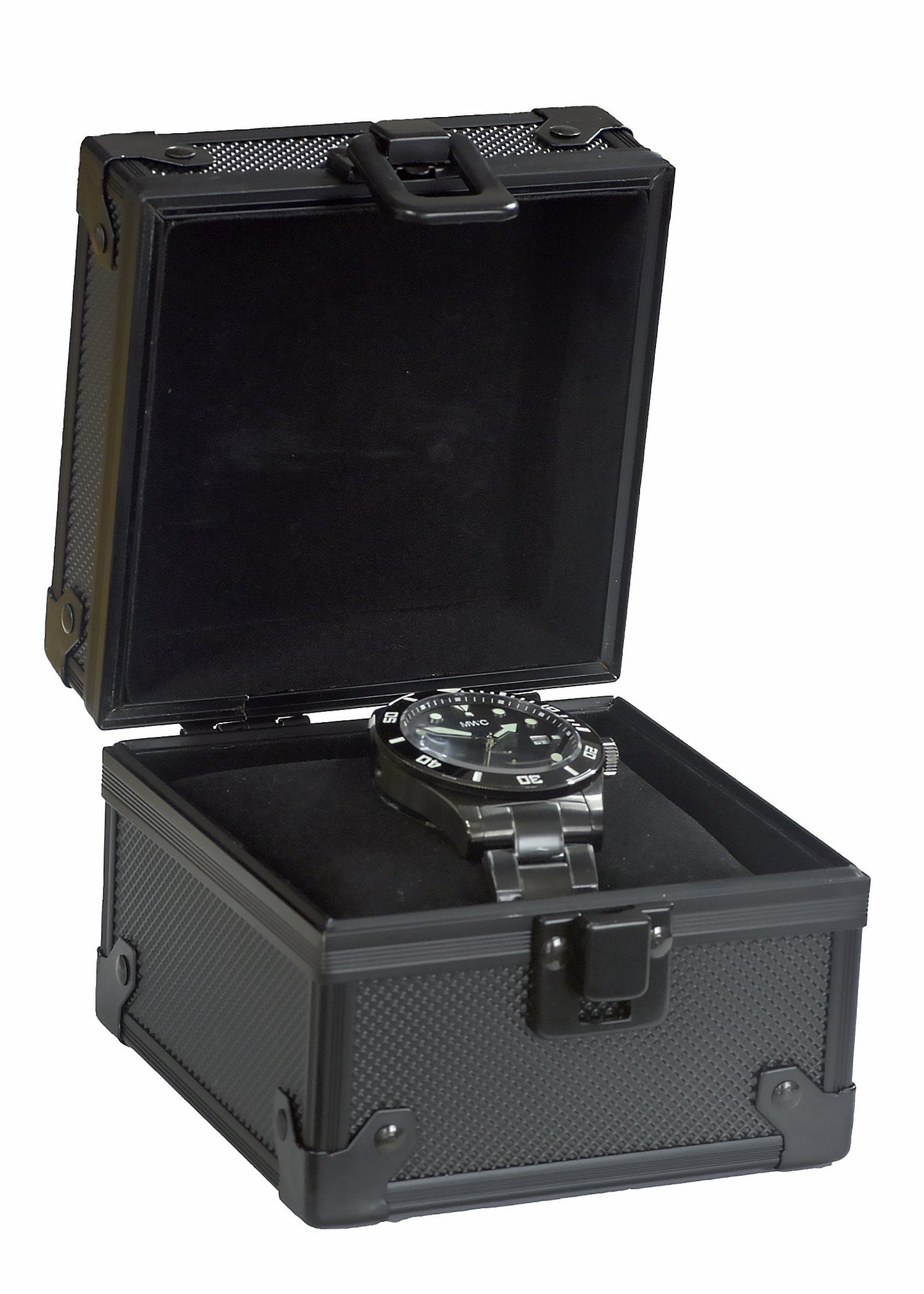 MWC Swiss Made 500m (1640ft) Water Resistant Automatic Divers Watch in Black PVD Stainless Steel With Sapphire Crystal, Ceramic Bezel and Helium Valve