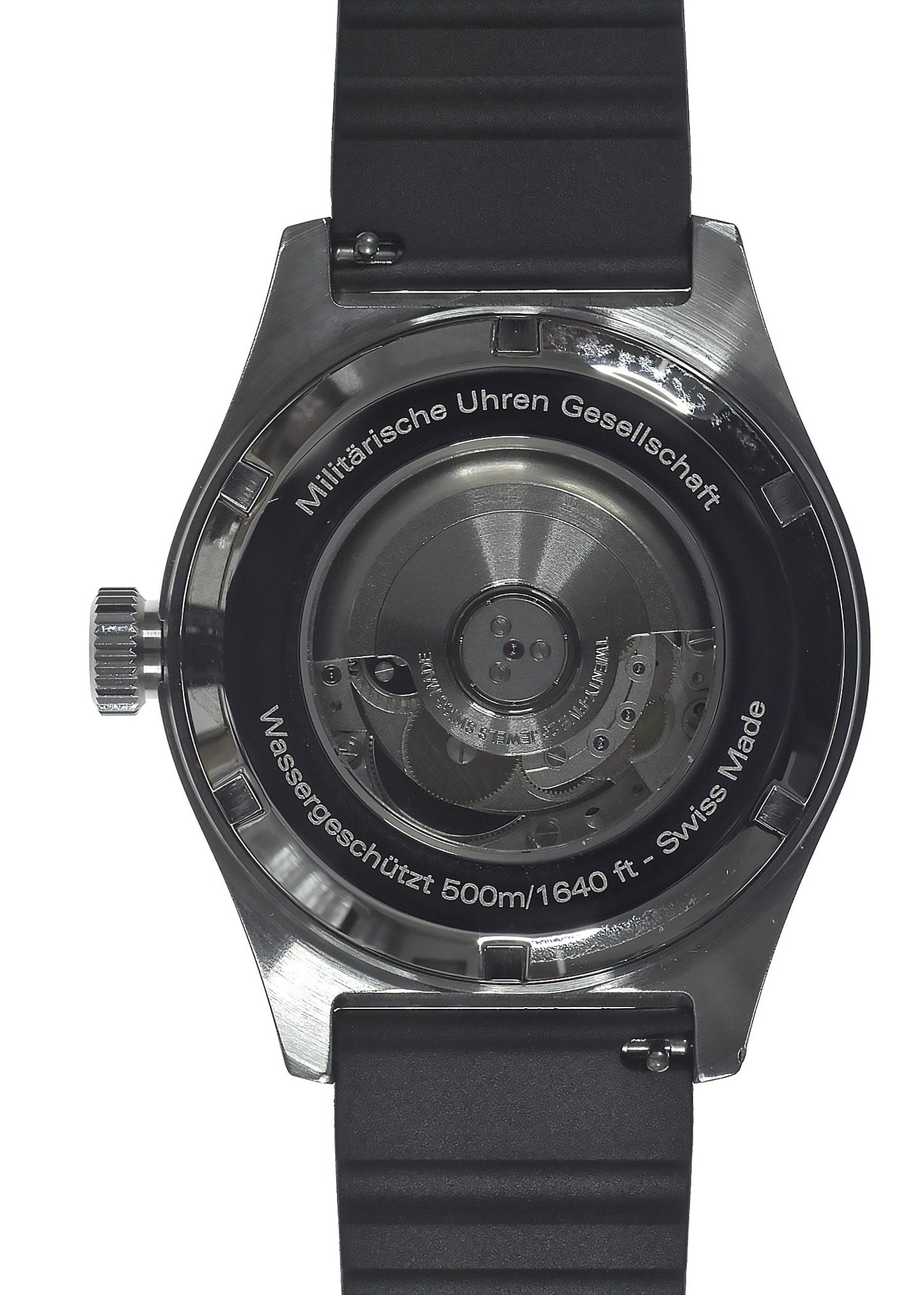 MWC Swiss Made 500m (1640ft) Water Resistant Automatic Divers Watch in Stainless Steel With Sapphire Crystal, Ceramic Bezel and Helium Valve