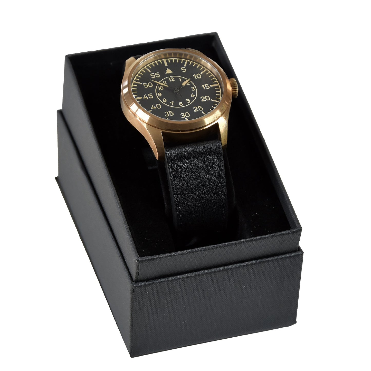 MWC Classic 46mm Limited Edition Bronze XL Luftwaffe Pattern Military Aviators Watch (Retro Dial Version)