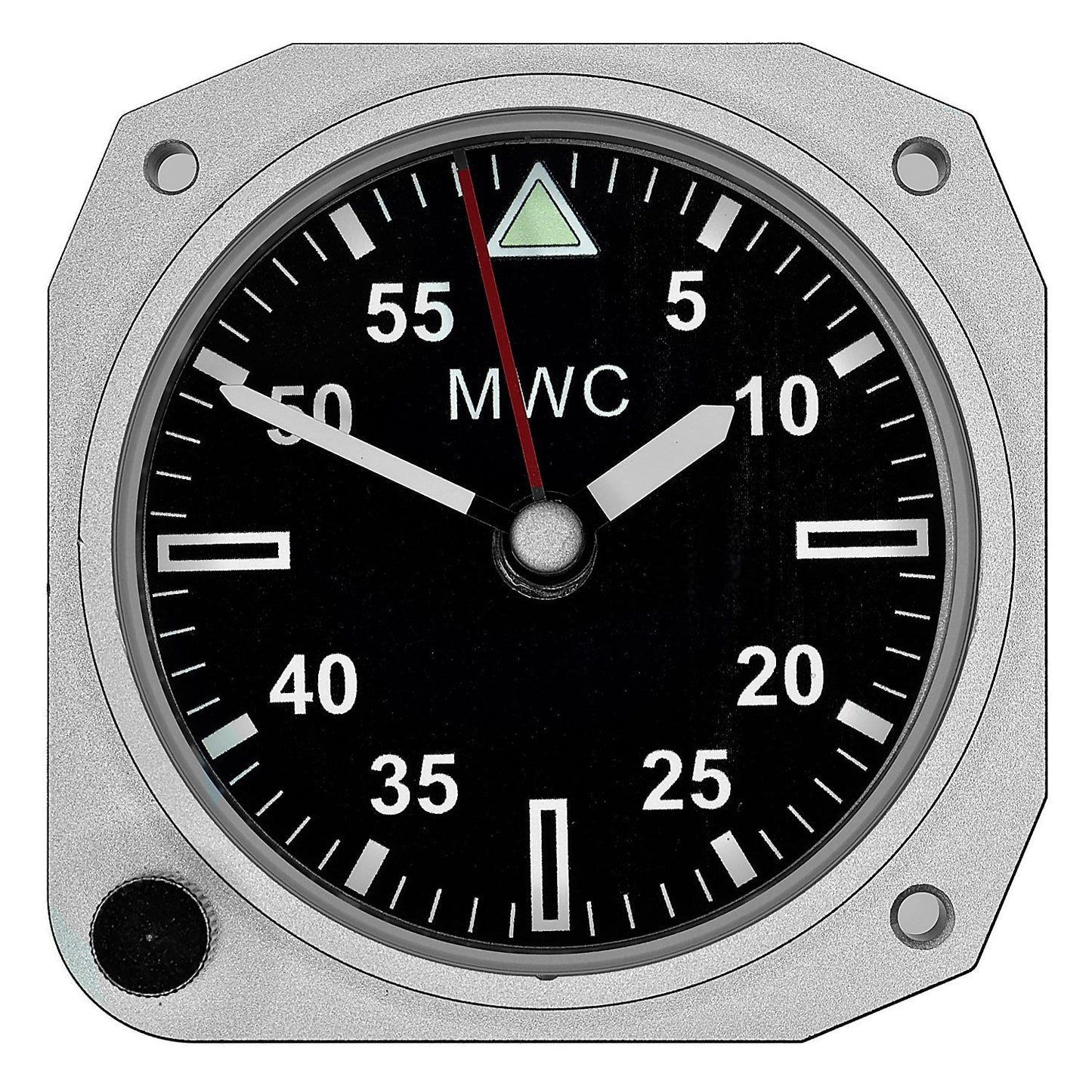 Limited Edition Replica Cockpit / Desk Clock in Aluminium Finish