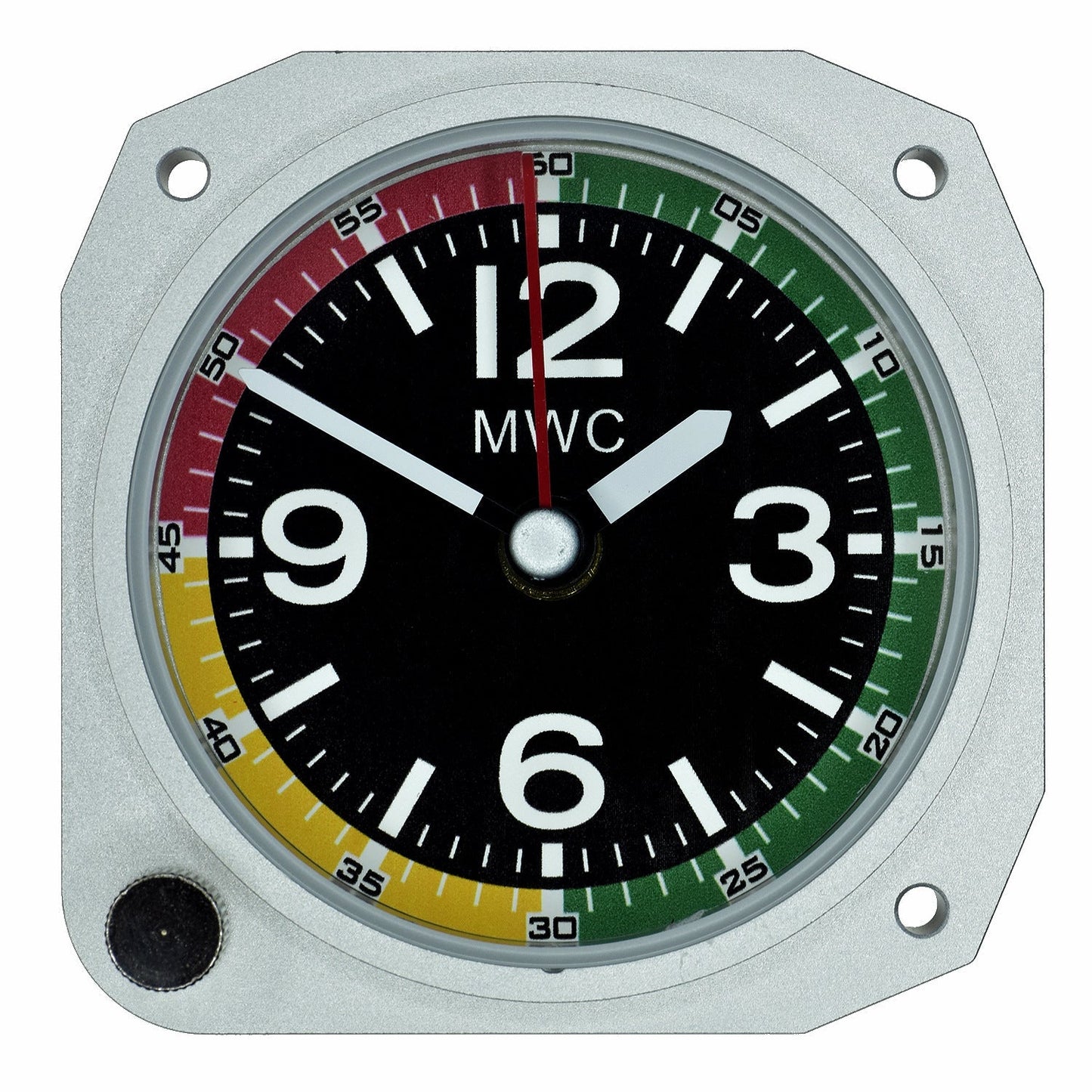 Limited Edition Replica Airspeed Indicator Cockpit / Desk Clock in Aluminium Finish