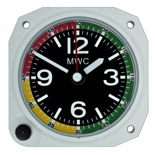 Limited Edition Replica Airspeed Indicator Cockpit / Desk Clock in Aluminium Finish