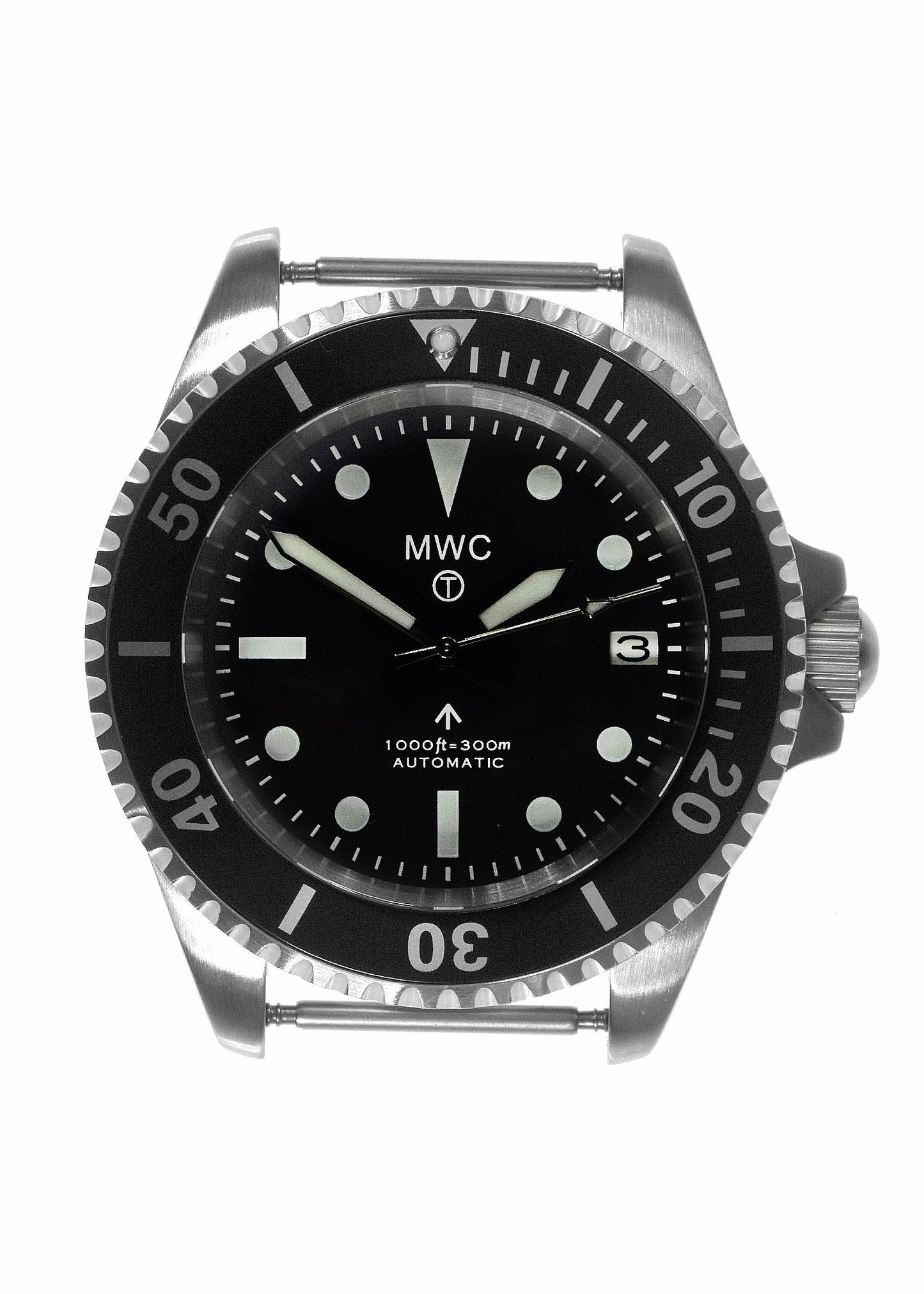 MWC 24 Jewel 1982 Pattern 300m Automatic Military Divers Watch with Sapphire Crystal on a NATO Webbing Strap