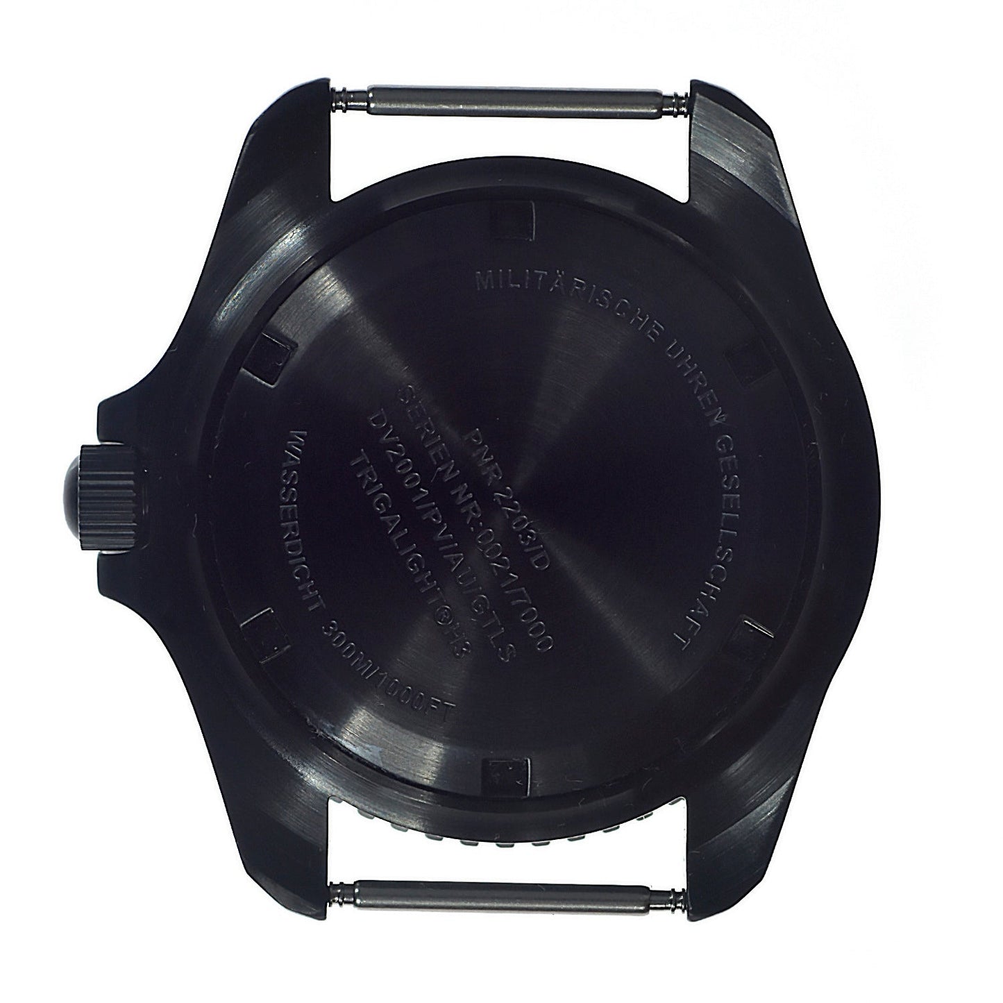 MWC Automatic Black PVD Military Divers Watch  - Tritium / GTLS Illumination, Sapphire Crystal and 60 Hour Power Reserve