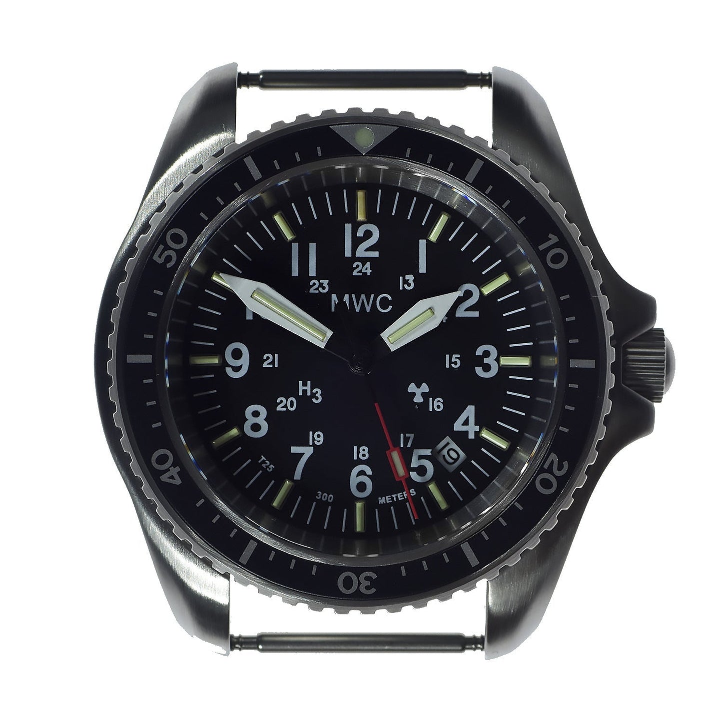 MWC Stainless Steel Automatic Military Divers Watch  - Tritium / GTLS Illumination, Sapphire Crystal and 60 Hour Power Reserve