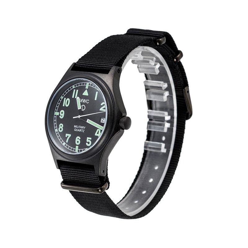MWC G10 50m Water Resistant PVD Stealth with Battery Hatch, Solid Strap Bars and 60 Month Battery Life