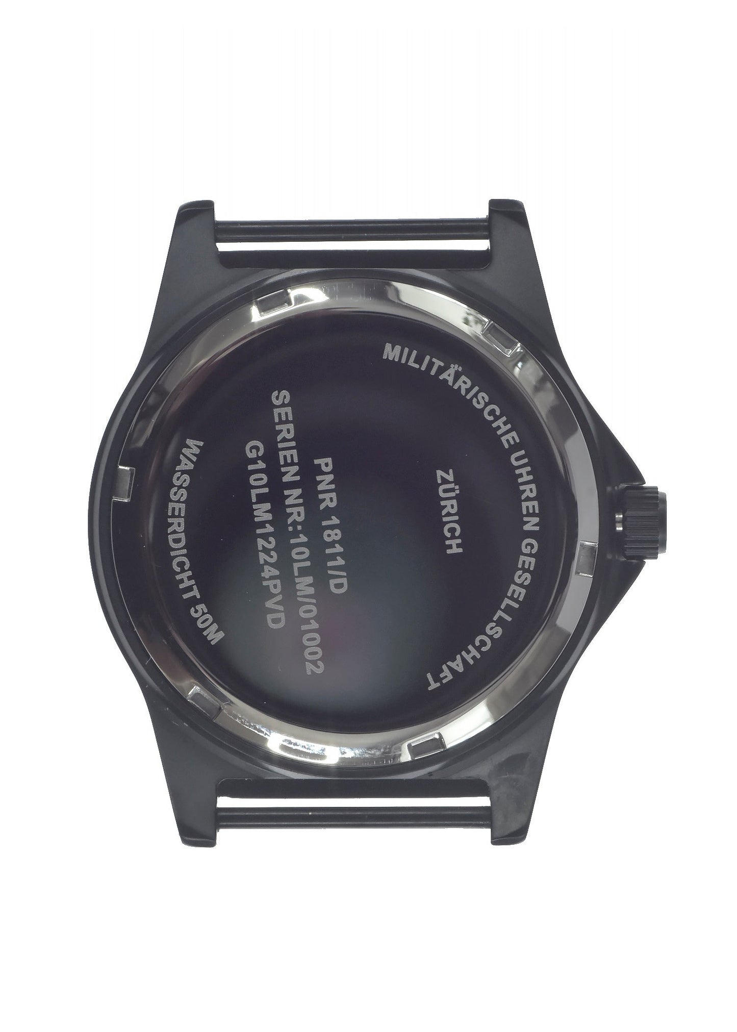 MWC G10LM 12/24 Cover Non Reflective Black PVD Steel Military Watch