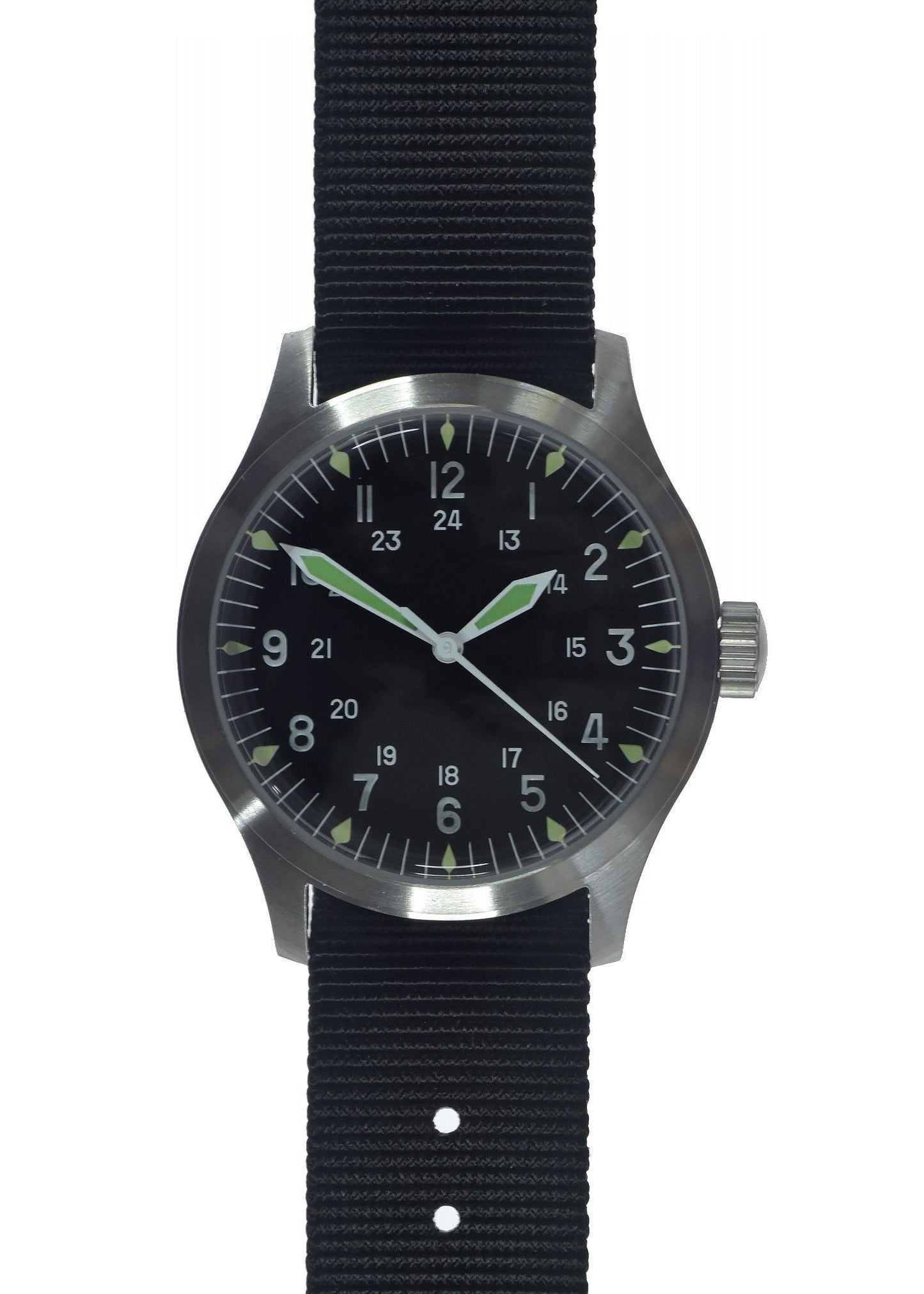 MWC GG-W-113 Classic 1960s/70s U.S Pattern Vietnam War Issue Watch with 24 Jewel Automatic Movement and 100m Water Resistance