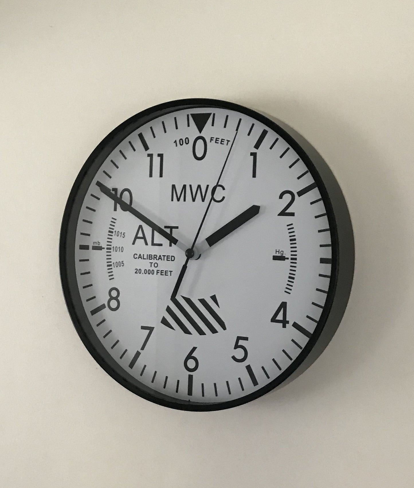 MWC Limited Edition Altimeter Wall Clock with White Dial