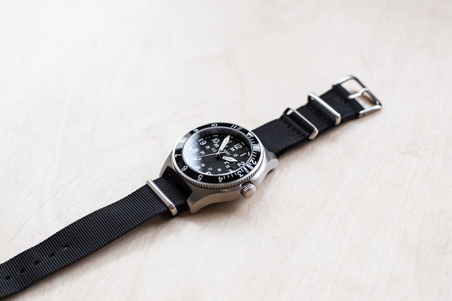 MWC 300m Water Resistant Stainless Steel Tritium GTLS Navigator Watch (Automatic)