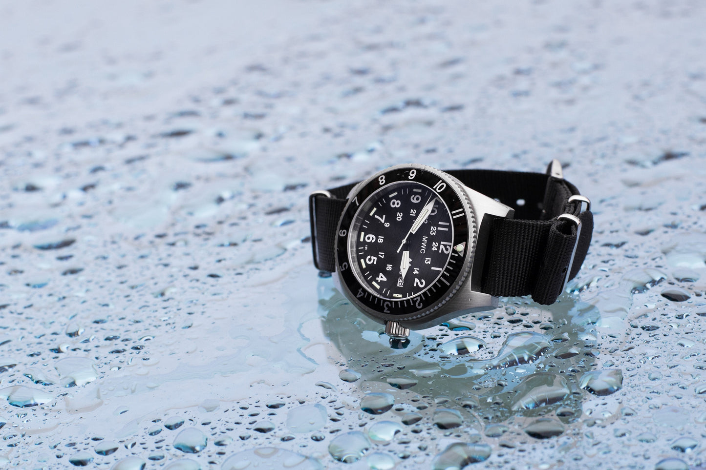 MWC 300m Water Resistant Stainless Steel Tritium GTLS Navigator Watch (Automatic)