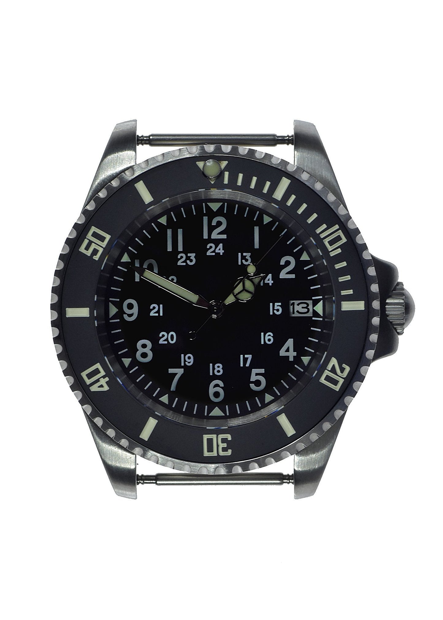 MWC 24 Jewel U.S Pattern 300m Automatic Military Divers Watch with Sapphire Crystal and Ceramic Bezel on a NATO Webbing Strap