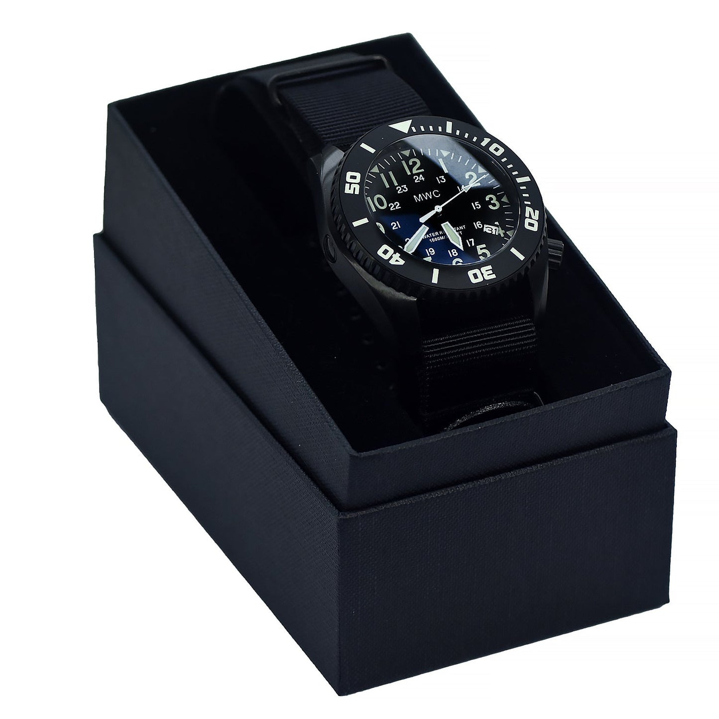 MWC "Depthmaster" 100atm / 3,280ft / 1000m Water Resistant Military Divers Watch in PVD Stainless Steel Case with Helium Valve (Automatic)