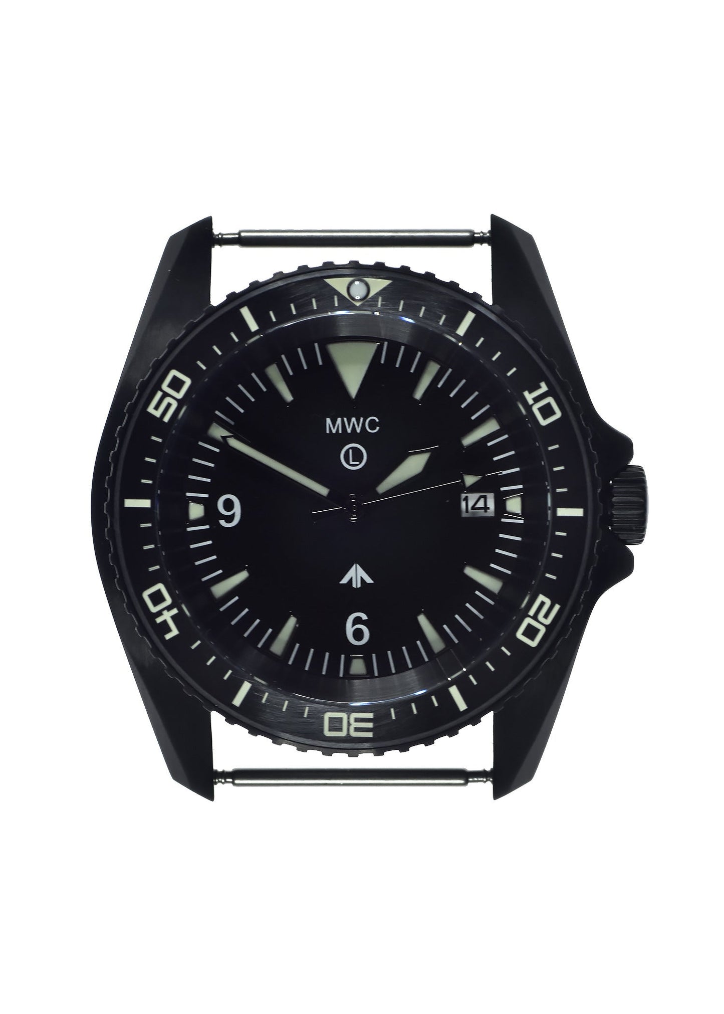 MWC Heavy Duty 300m Military Divers Watch in PVD Steel Case with Sapphire Crystal and Ceramic Bezel (Quartz)