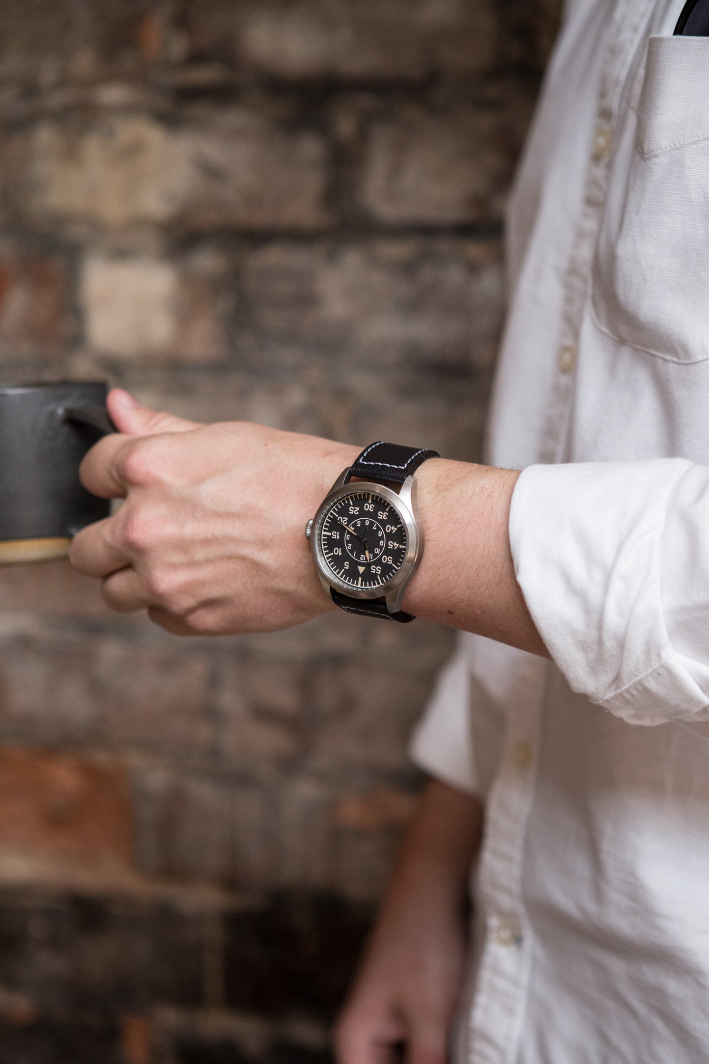 MWC Classic 46mm Limited Edition XL Luftwaffe Pattern Military Aviators/Pilot Watch (Retro Dial Version)