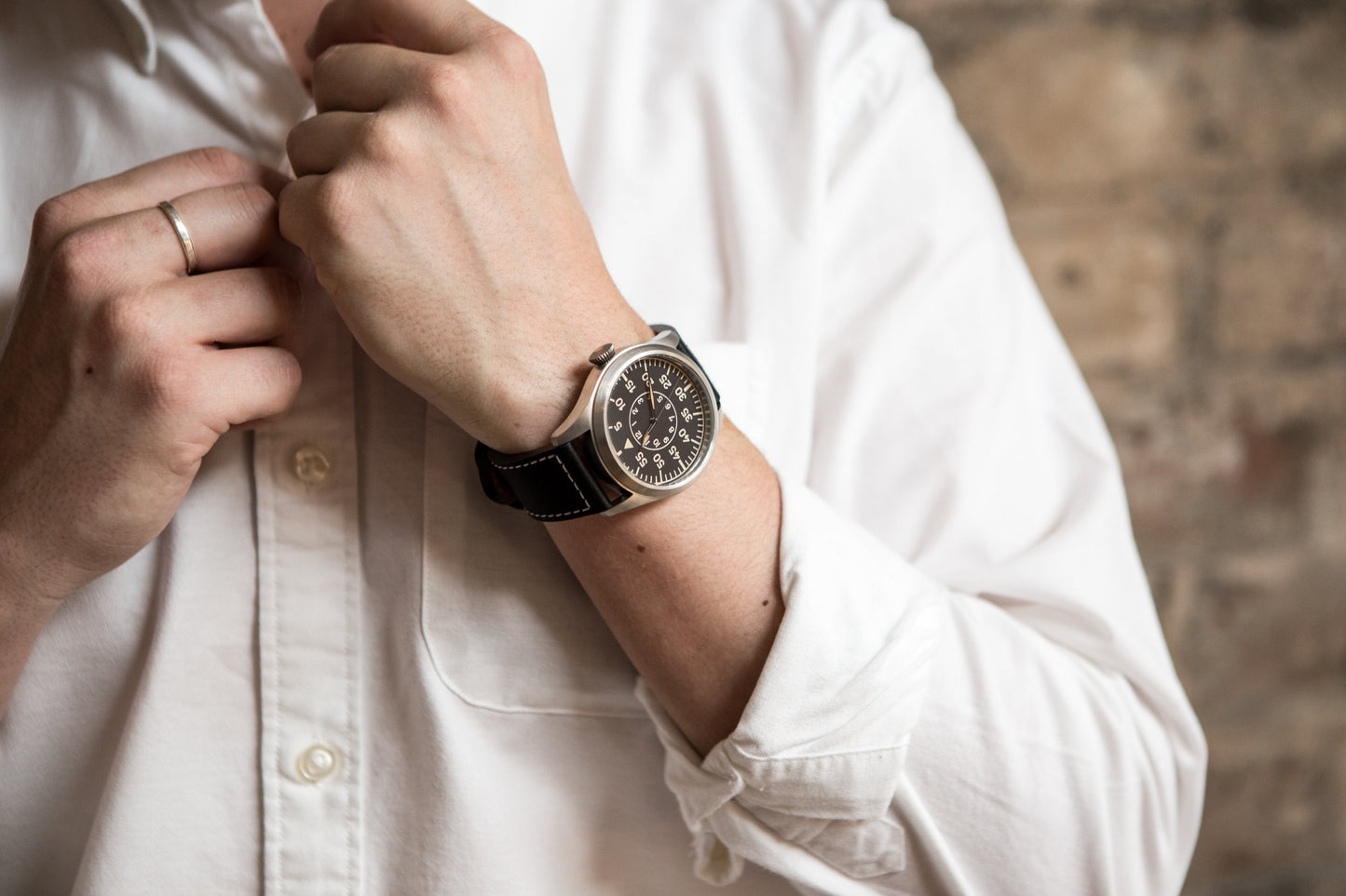 MWC Classic 46mm Limited Edition XL Luftwaffe Pattern Military Aviators/Pilot Watch (Retro Dial Version)