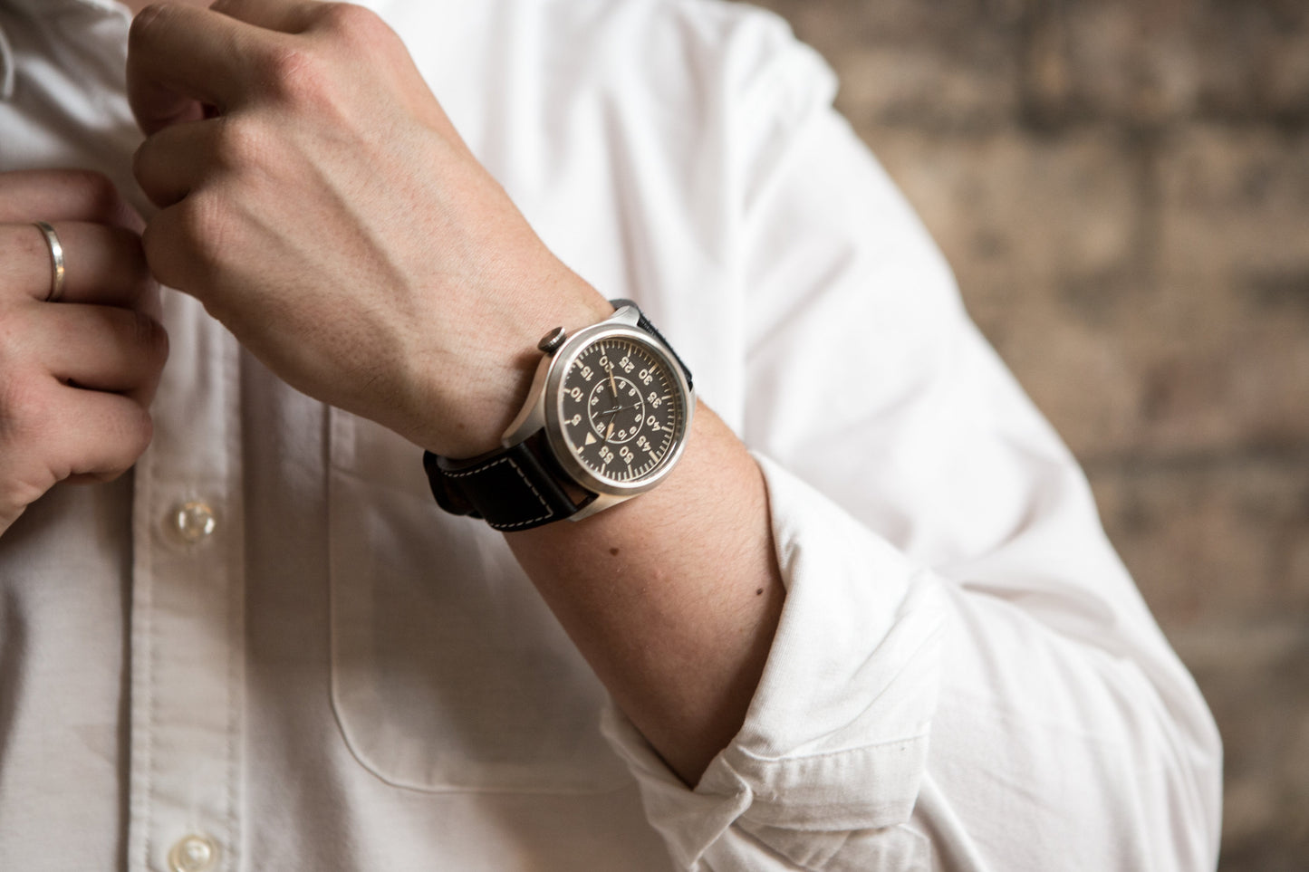 MWC Classic 46mm Limited Edition XL Luftwaffe Pattern Military Aviators/Pilot Watch (Retro Dial Version)