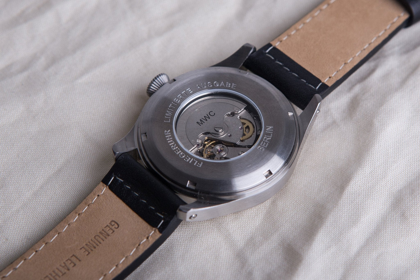 MWC Classic 46mm Limited Edition XL Luftwaffe Pattern Military Aviators/Pilot Watch (Retro Dial Version)