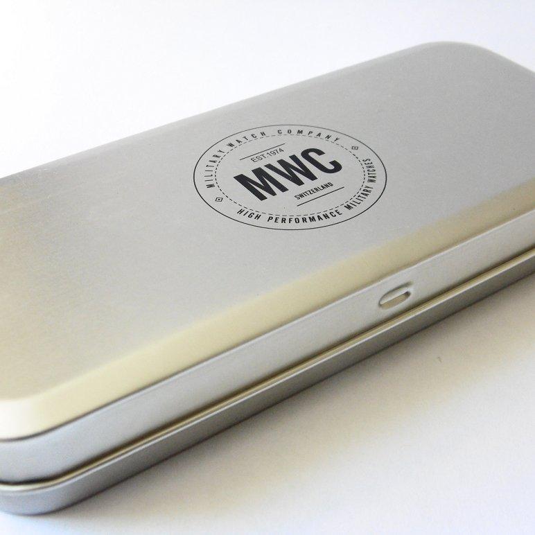 MWC Classic 1960s/70s Matt Black European Pattern Military Watch Webbing Strap